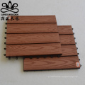 Wood Plastic Composite Decking DIY Tile Interlock Terrace WPC Decking Tile